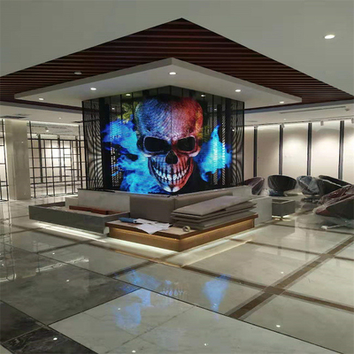 Pantalla transparente de la pantalla LED del centro comercial