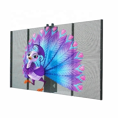 comprar P3.91-7.8 Panel de visualización LED transparente de 1000x1000 mm Ventana de vidrio de alto brillo online manufacture