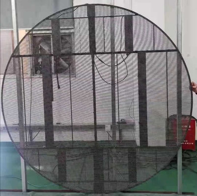 comprar P3.97mm Ventana transparente de pared de vídeo LED creativa redonda online manufacture