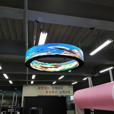 comprar Pantalla de pantalla LED comercial curva flexible de 1,5 mm para el museo de arte online manufacture
