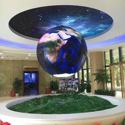 comprar Pantalla LED esférica de bola comercial de video 3D a todo color online manufacture